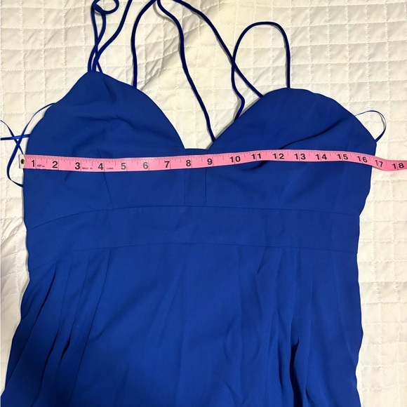 Express Blue Babydoll Skater Spaghetti Strap Chiffon Summer Dress, SZ 12 - Picture 13 of 13